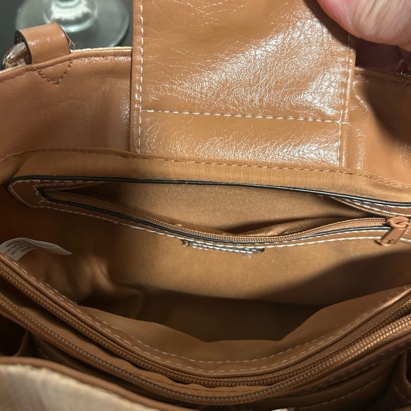 Rosetti Block Party Cancun Straw Handbag with Tropical Embroidery -Like New - Picture 12 of 15